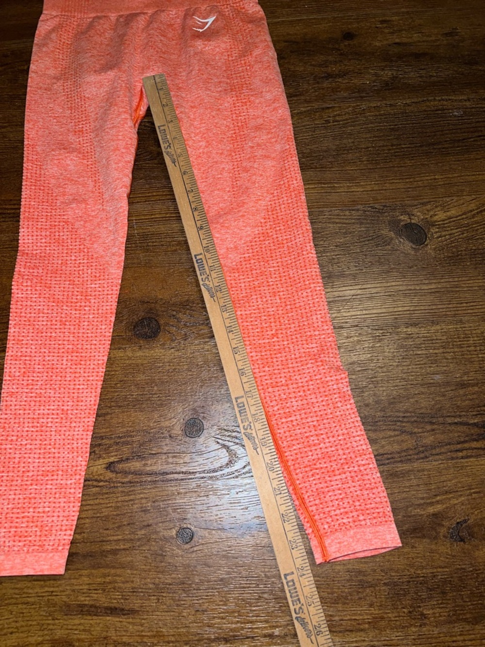Gymshark Coral Orange Seamless Vital High-Waist Activewear Leggings Size XS/S - Picture 12 of 12